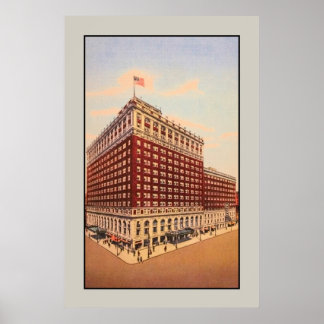 Poster vintage Brown Hotel (Louisville, Kentucky)