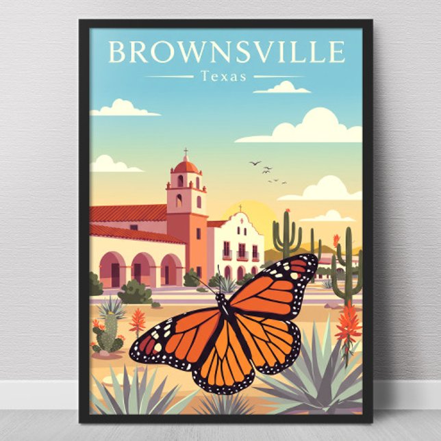 Poster Vintage Brownsville Texas (Criador carregado)