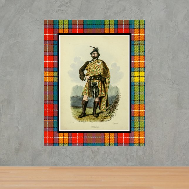 Poster Vintage Buchanan Scottish Clansman (Criador carregado)