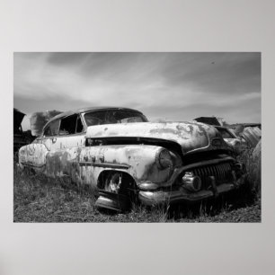 Pôster Vintage Buick Car Postage