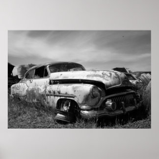 Pôster Vintage Buick Car Postage