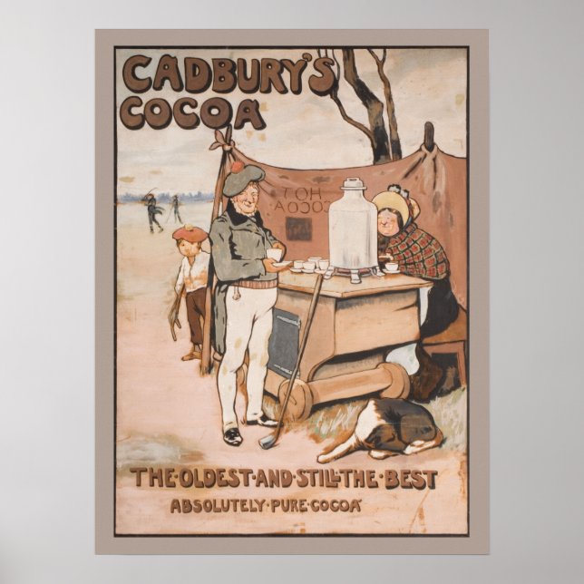 Poster Vintage Cadbury's Cocoa Advertisement (Frente)