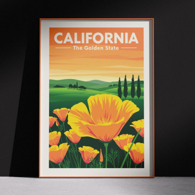 Poster Vintage California (Criador carregado)