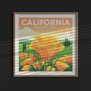 Poster Vintage California