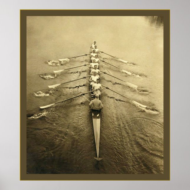 Poster Vintage Cambridge Crew 1910-1915 (Frente)