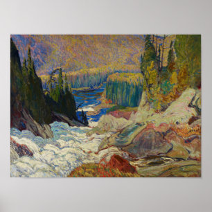 Poster Vintage canadense J. E. H. Arte Paisagem Jackson