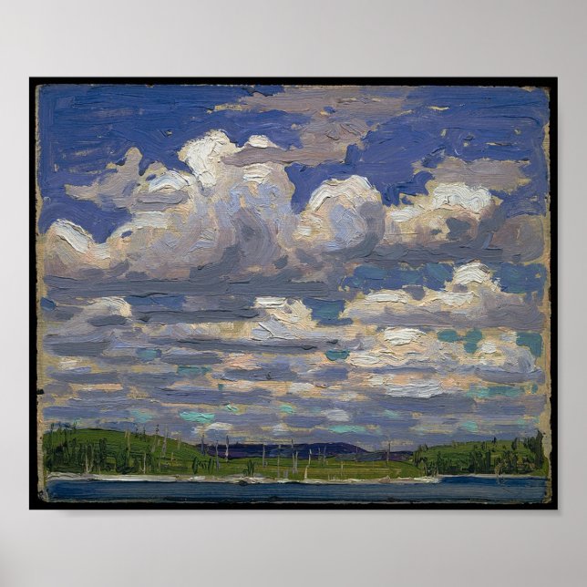 Poster Vintage Canadian Painting Tom Thomson Summer Day (Frente)