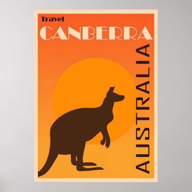 Poster vintage Canberra (Frente)