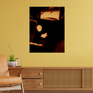 Poster Vintage Car Headlight – Retro Automotive Glow
