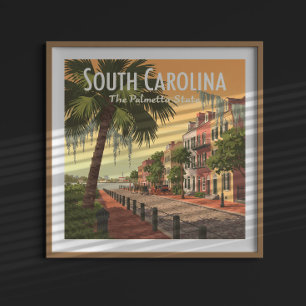 Poster Vintage Carolina do Sul