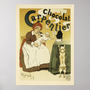 Pôster Vintage Carpentier Chocolat Advertisement