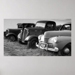 Poster Vintage Cars & Trucks