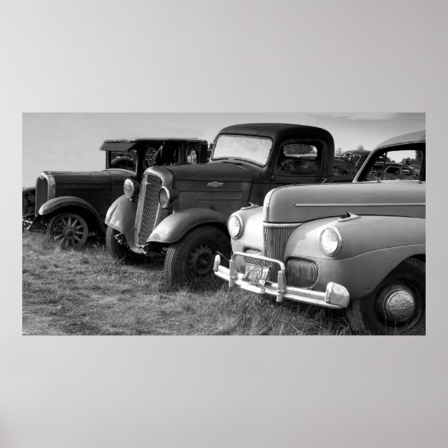 Poster Vintage Cars & Trucks (Frente)