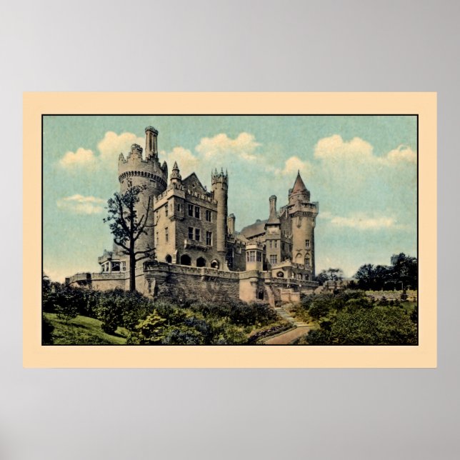 Pôster Vintage Casa Loma, Toronto, Canadá (Frente)