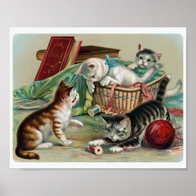 Poster Vintage Cats (Frente)
