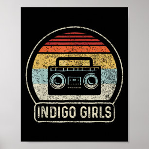 Poster Vintage Cette Tape Indigo Rock Girls Música Retro