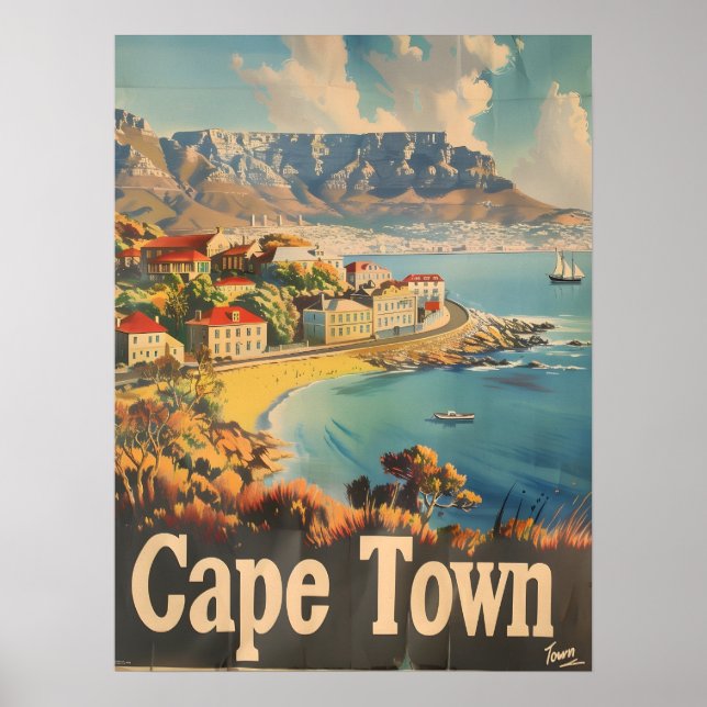 Poster Vintage Charms da Cidade do Cabo (Frente)