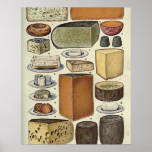 Poster Vintage Cheese