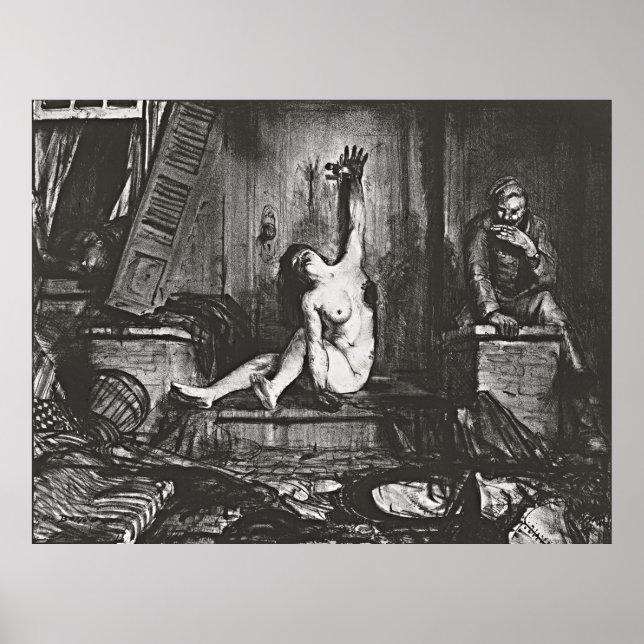 Poster Vintage Chic: O Cigarro de Wesley Bellows (Frente)