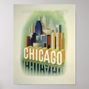 Poster Vintage Chicago
