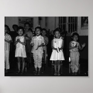 Poster Vintage China Changsha infantaria