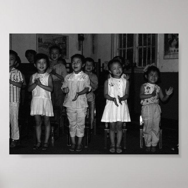 Poster Vintage China Changsha infantaria (Frente)