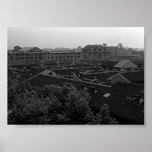 Poster Vintage China Shanghai Cidade