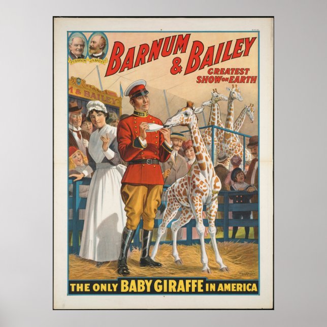 Poster Vintage: circo Barnum & Bailey - (Frente)