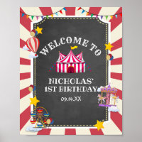 Vintage Circus Balloon Venha Um Venha Todo O Anive