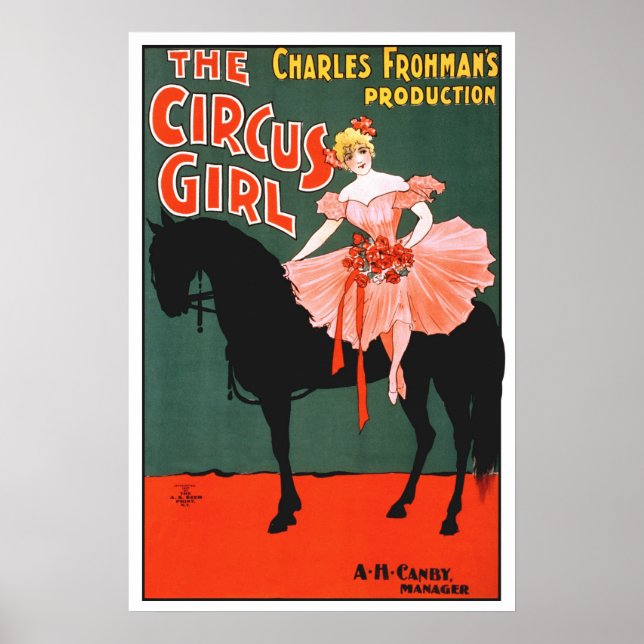 Poster Vintage circus retro classic entertainment (Frente)
