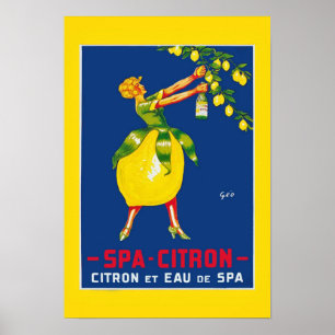 Poster vintage Citron Spa