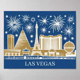 Poster Vintage Cityscape com Linha do Skyline Personaliza