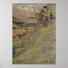 Poster Vintage Classic Heidi, dos Alpes