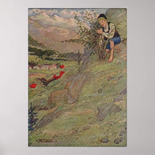 Poster Vintage Classic Heidi, dos Alpes (Frente)