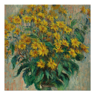 Pôster Vintage Claude Monet Jerusalem Artichokes