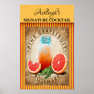 Poster Vintage Cocktail