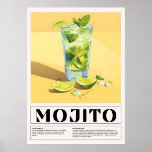 Poster Vintage Cocktails: Mojito