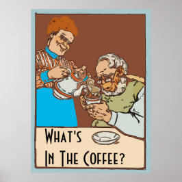 Pôster Vintage Coffee Poster, altere o texto