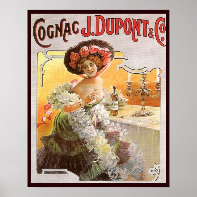 Poster Vintage Cognac Advertisement (Frente)