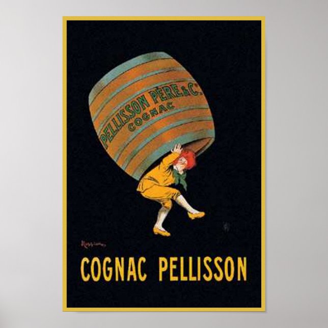 Pôster Vintage Cognac Pellisson (Frente)