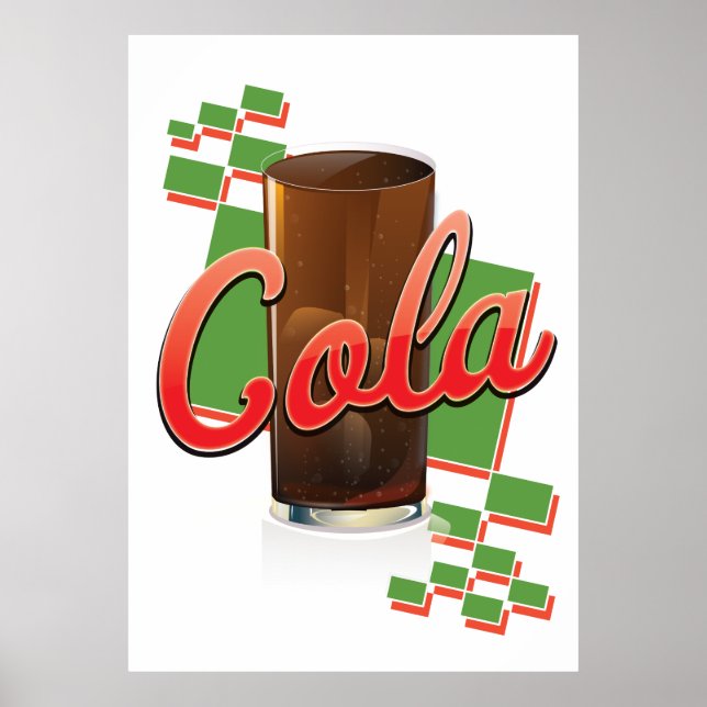Poster Vintage Cola commercial (Frente)