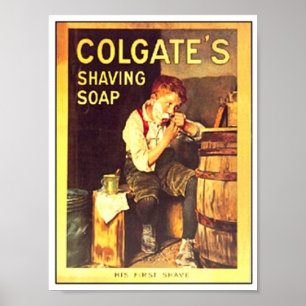 Pôster Vintage Colgate Saving Soap Boy