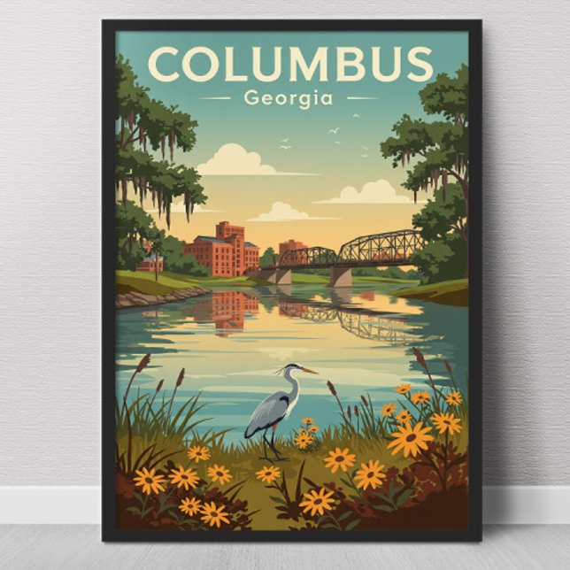 Poster Vintage Columbus Georgia (Criador carregado)
