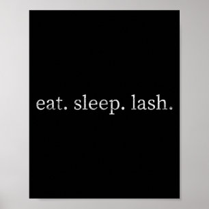 Poster Vintage Coma Sono Citando Lash Tech Lash Artista