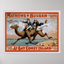 Poster Vintage Comedy Show Advertiment
