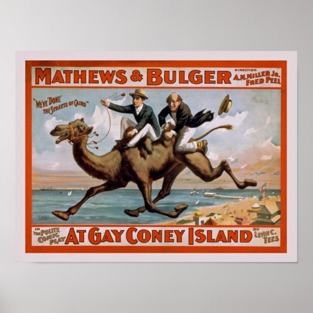 Poster Vintage Comedy Show Advertiment (Frente)