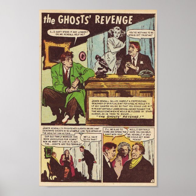 Poster Vintage Comic (Frente)
