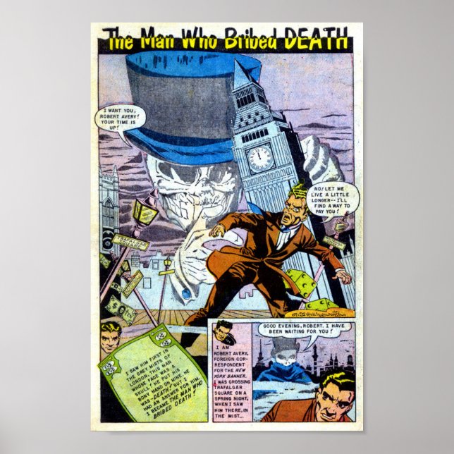 Poster Vintage Comic (Frente)