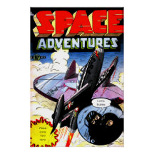 Vintage Comic Cover , Space Adventures 2 custom