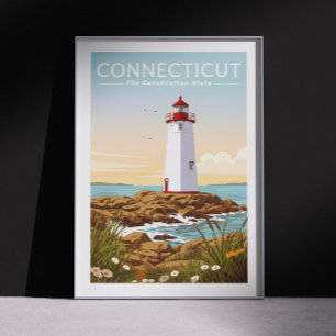 Poster Vintage Connecticut